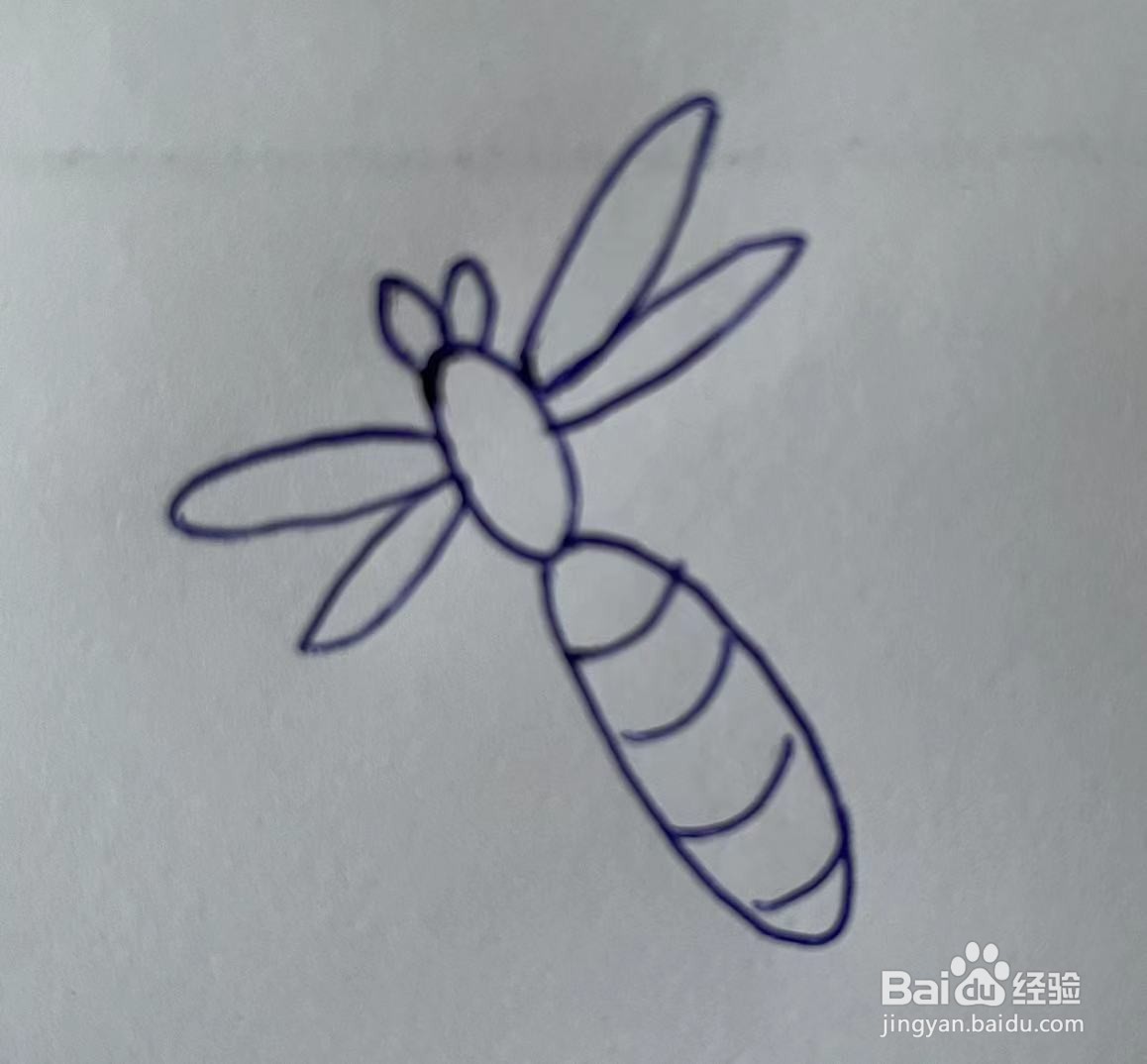 如何画蜻蜓？