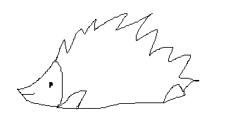 小刺猬怎么画