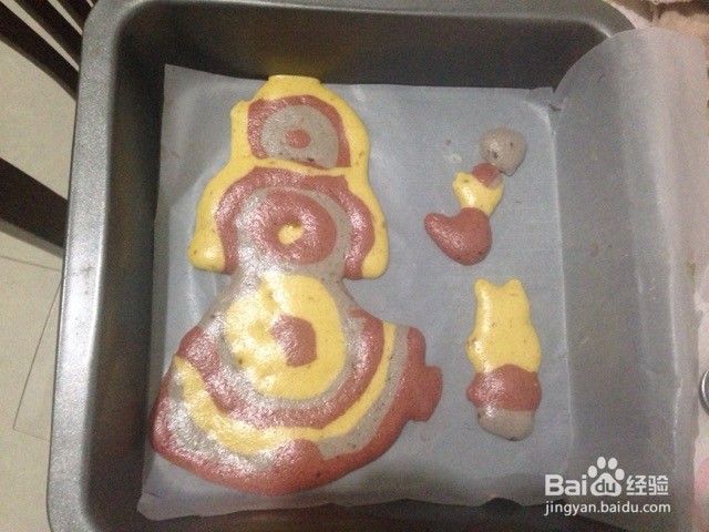 彩色切块小蛋糕的做法