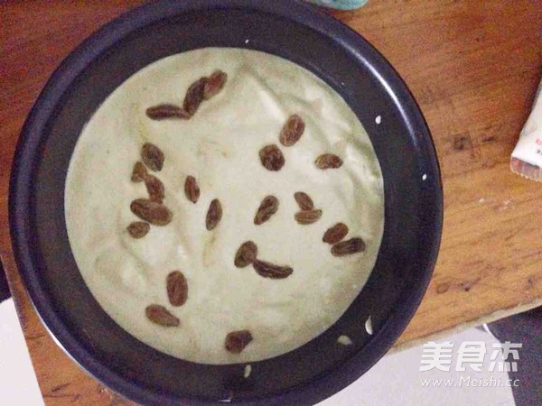 抹茶葡萄干蛋糕
