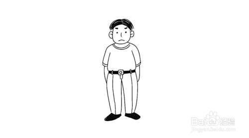 男青年简笔画教程