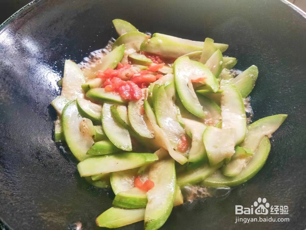 番茄素烧瓠子瓜---便秘小菜谱