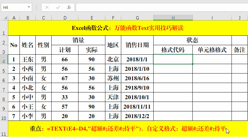 万能函数Text超级实用技巧解读!