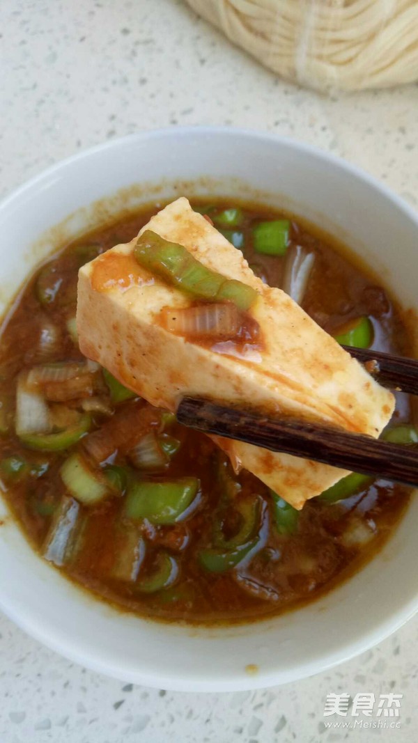 豆腐蘸酱的做法