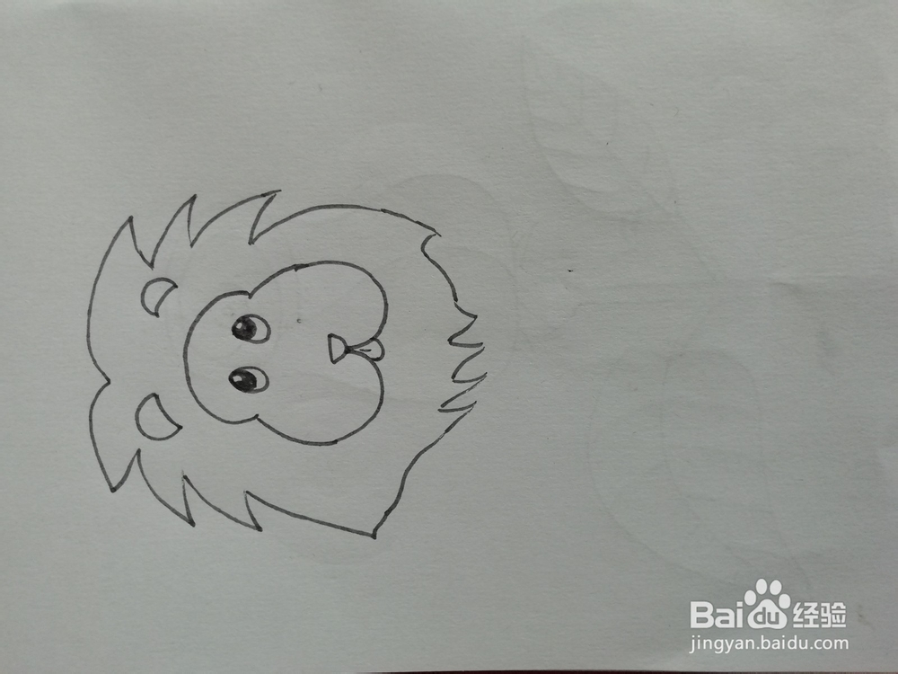 简笔画怎么画狮子