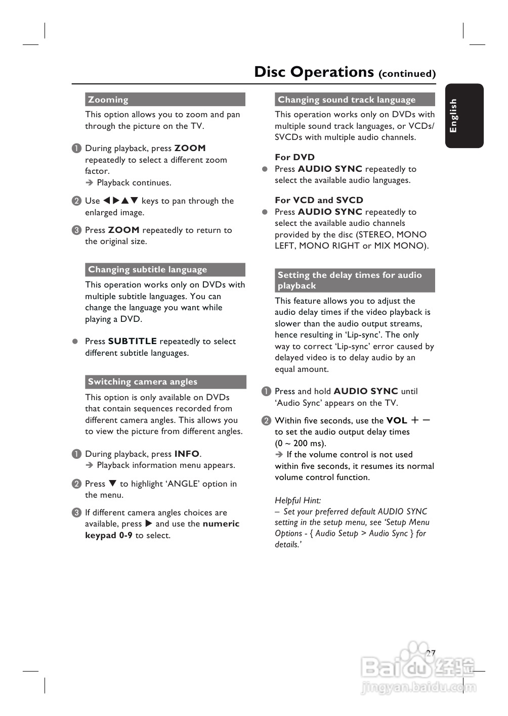 PHILIPS HTS3265 USB/卡拉OK 5.1声道家庭剧院使用说明:[2]