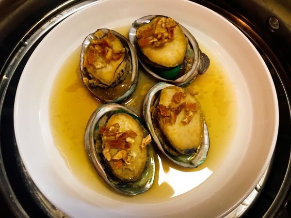 葱油鲍鱼蒸水蛋