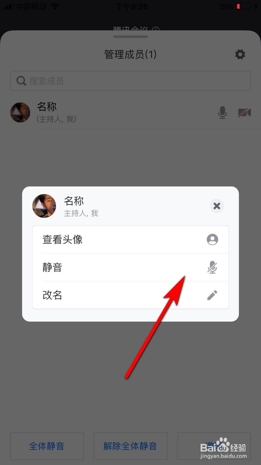 腾讯会议怎么设置成员静音