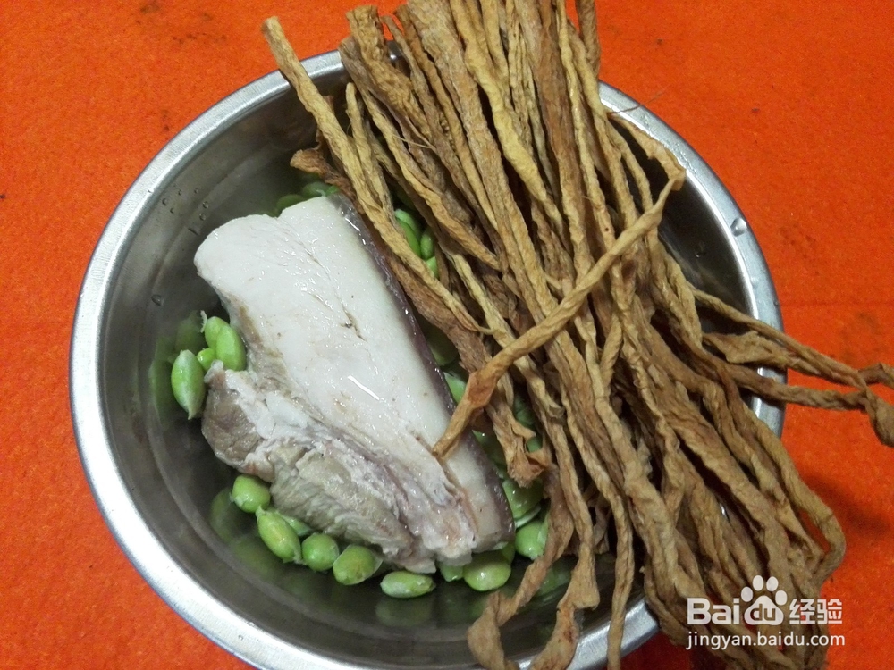 家常菜&毛豆萝卜干炒肉的做法