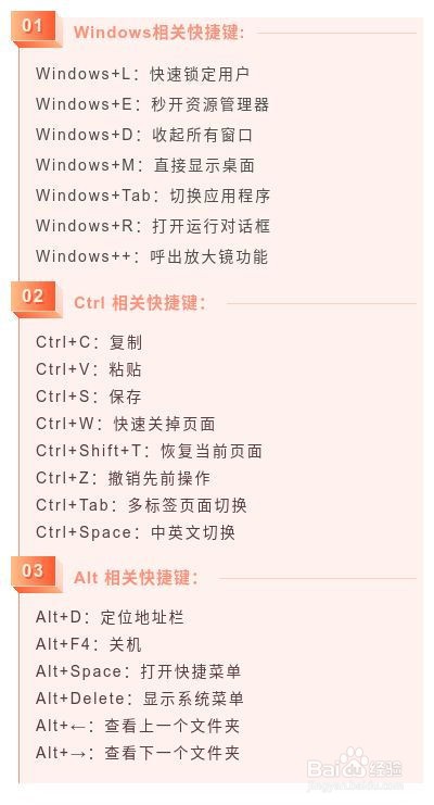 有哪些实用的办公快捷键