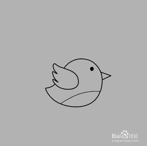 如何手工画飞翔的小鸟简笔画？