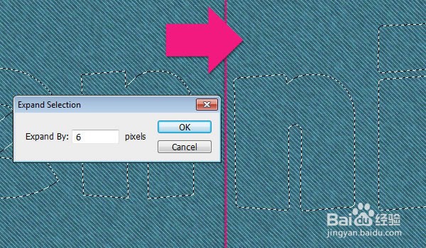 如何在Photoshop中制作缝合牛仔布文字效果