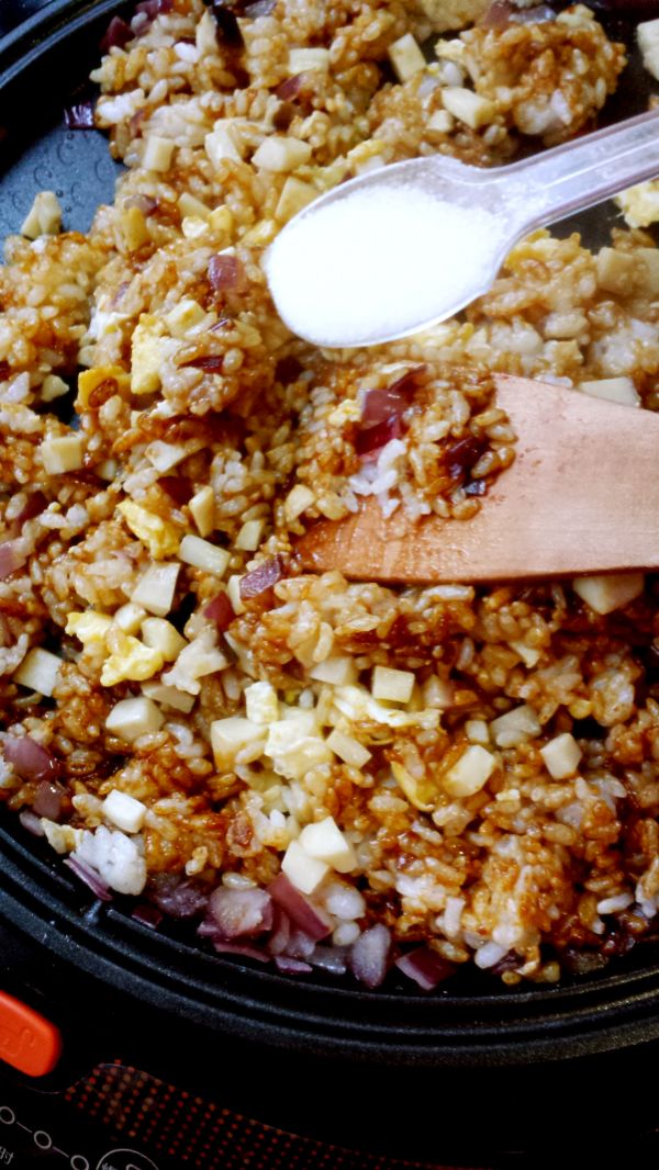 酱油杏鲍菇炒饭