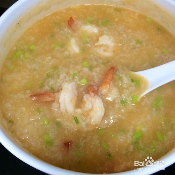 鲜虾粥 —— 十五分钟就能喝到的美味