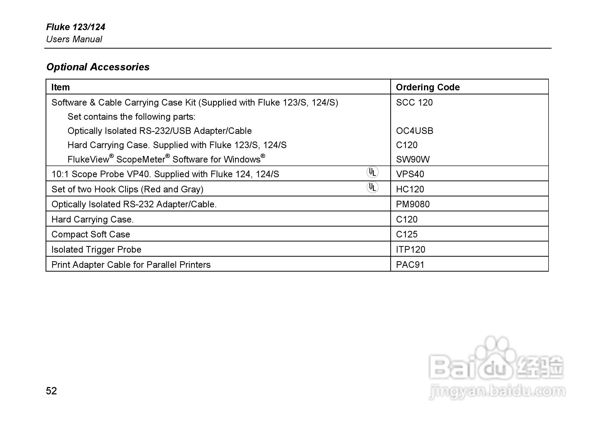 福禄克Fluke 123示波表使用说明书:[6]