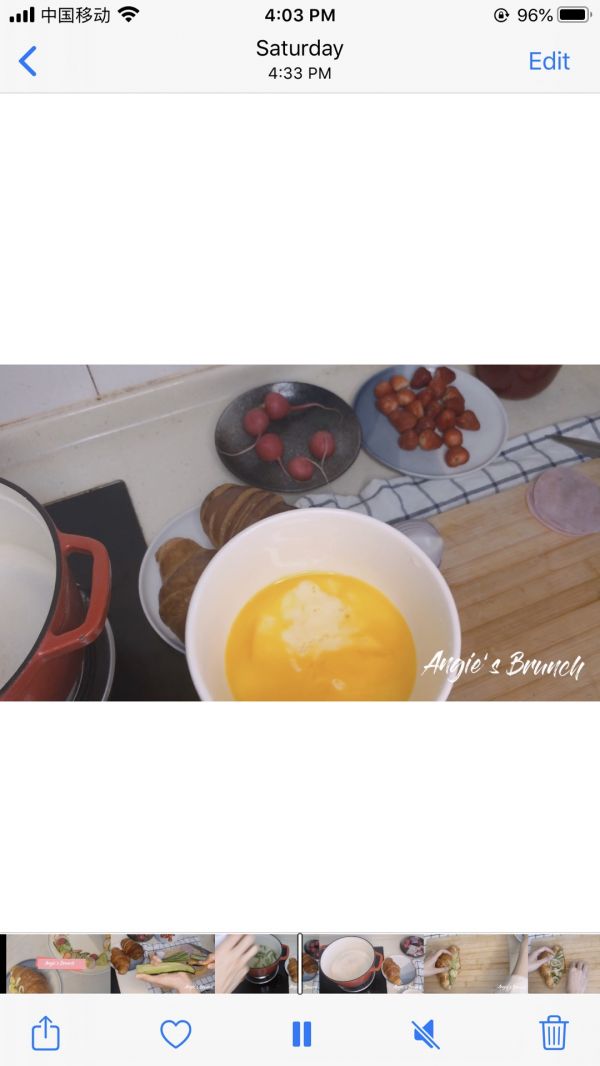 Brunch高颜值可颂三明治