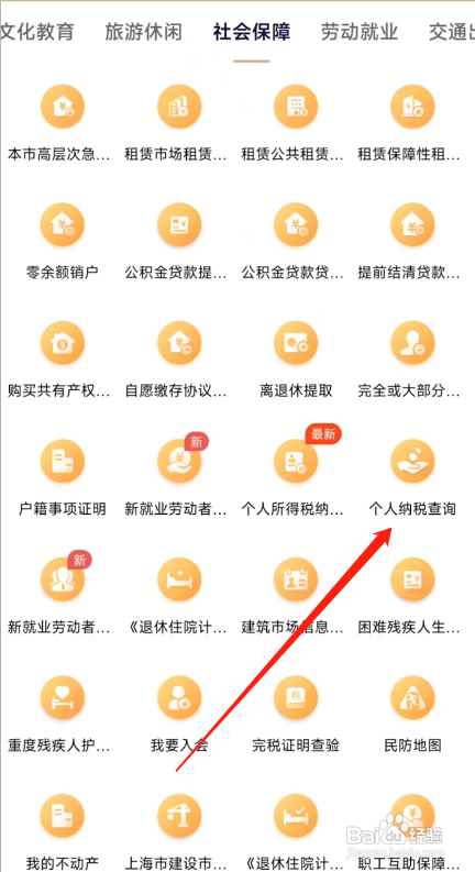 随申办市民云APP如何查个人纳税信息