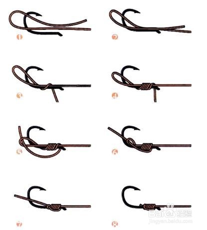 如何绑鱼钩，系鱼钩的方法图解