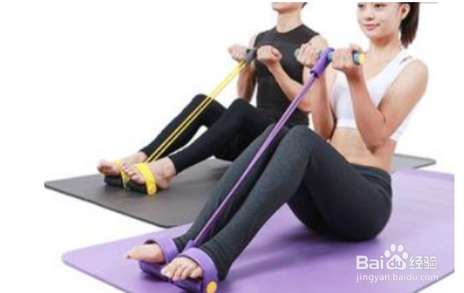 脚蹬拉力器瘦全身教程