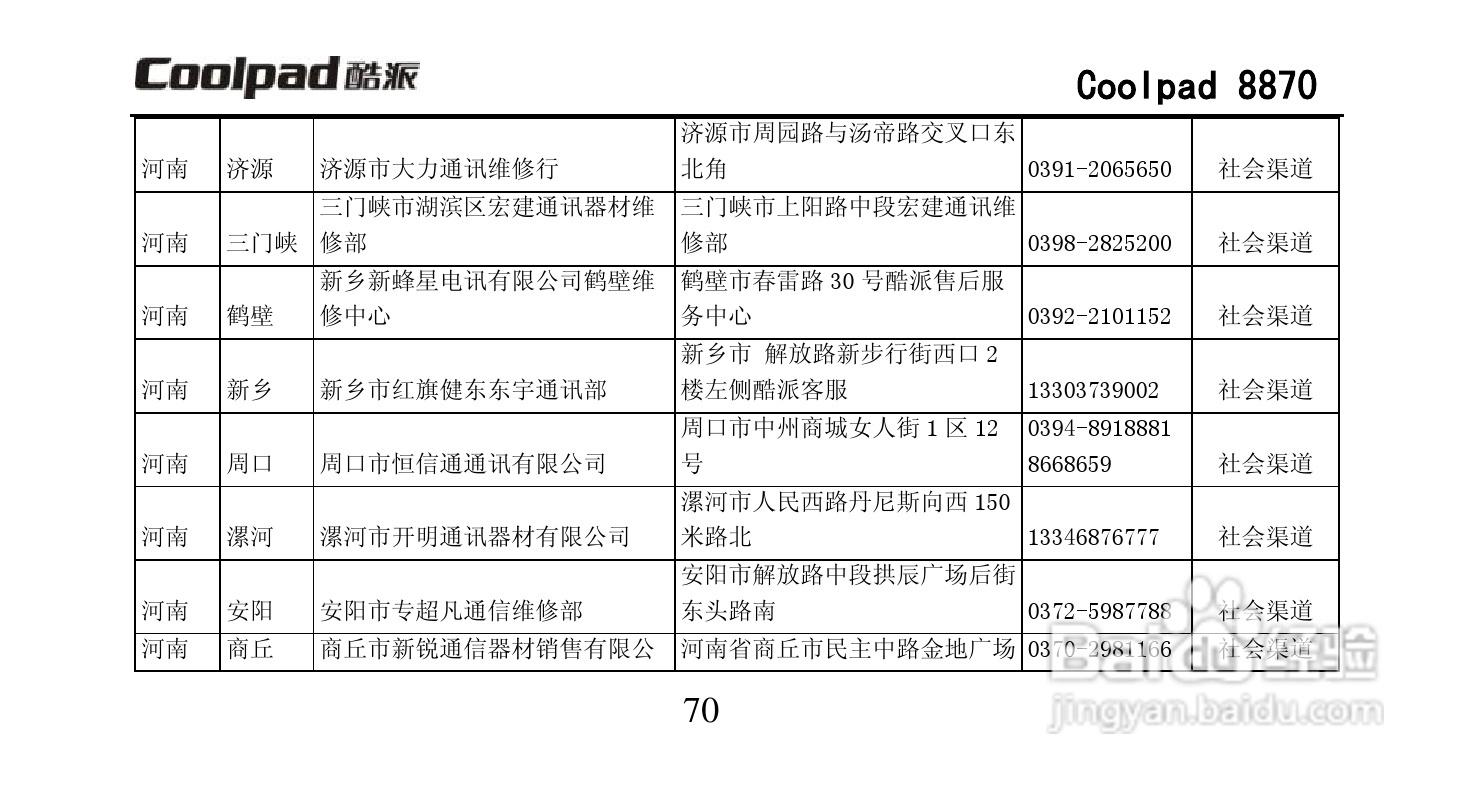 酷派Coolpad 8870手机说明书:[9]