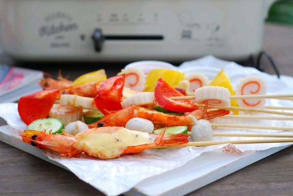 五彩缤纷时蔬海鲜拼盘