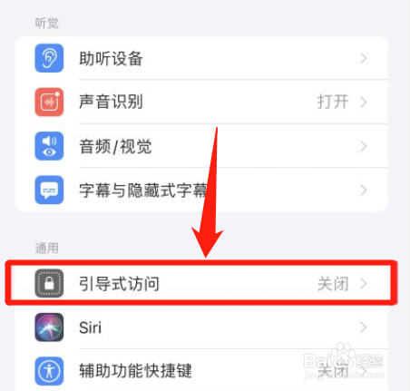 苹果手机引导式访问怎么设置