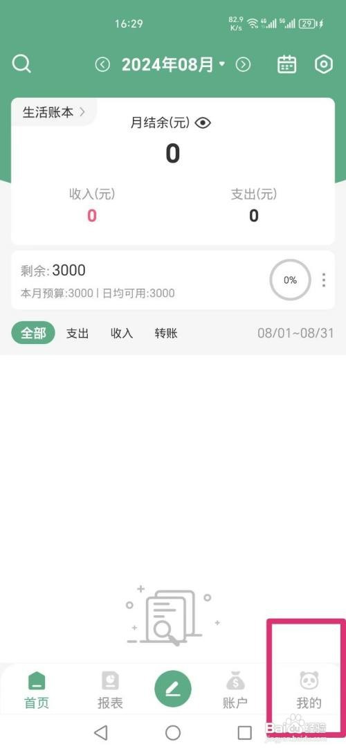熊猫记账APP如何才能开启账单时间