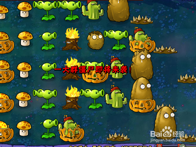 植物大战僵尸如何过黑夜困难一关