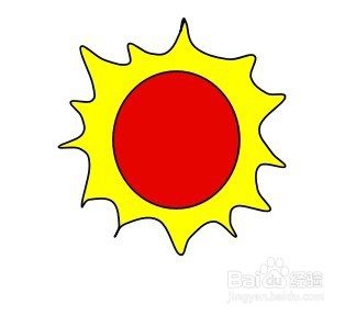 画太阳的简笔画