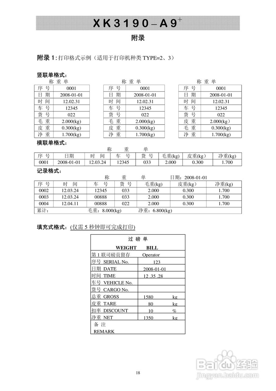 XK3190-A9＋称重显示控制器使用说明书:[2]