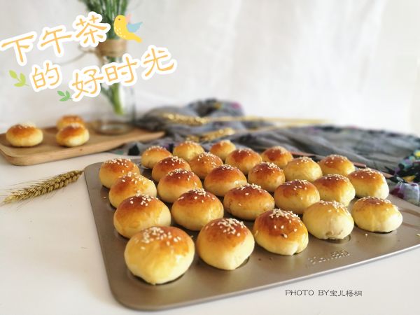 红豆沙迷你小面包