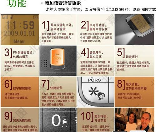 首信雅器S728老人机使用教程
