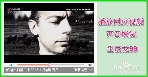 Windows8系统播放网页视频时没有声音