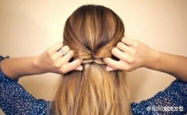 可爱蝴蝶结公主头