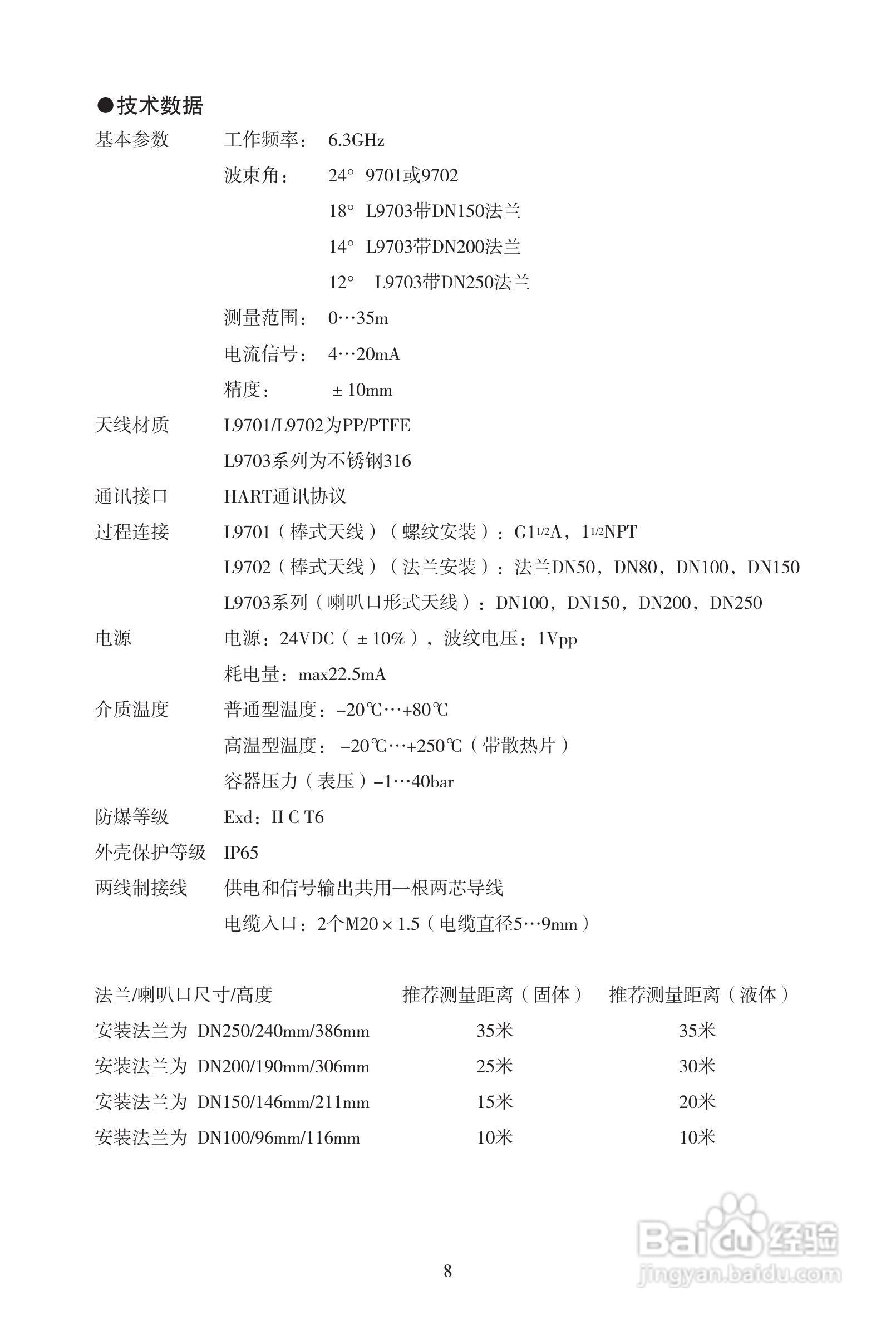 L9703GZ智能型雷达物位计使用手册:[1]