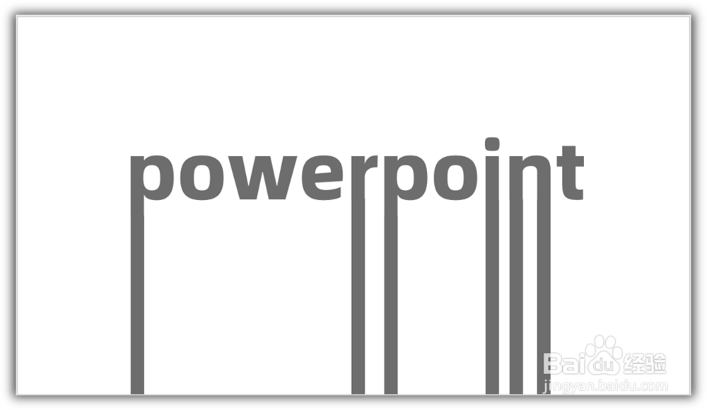 怎样制作矩形装饰超长文字笔画效果的PPT封面?