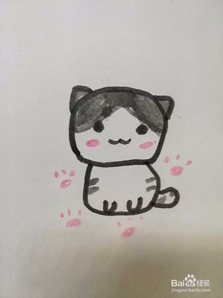 画一只可爱的小猫咪