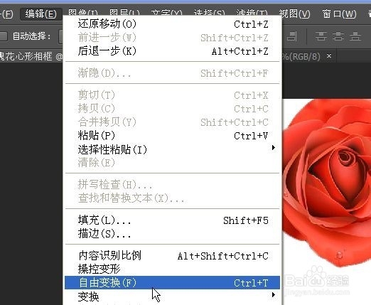 制作玫瑰花心形相框