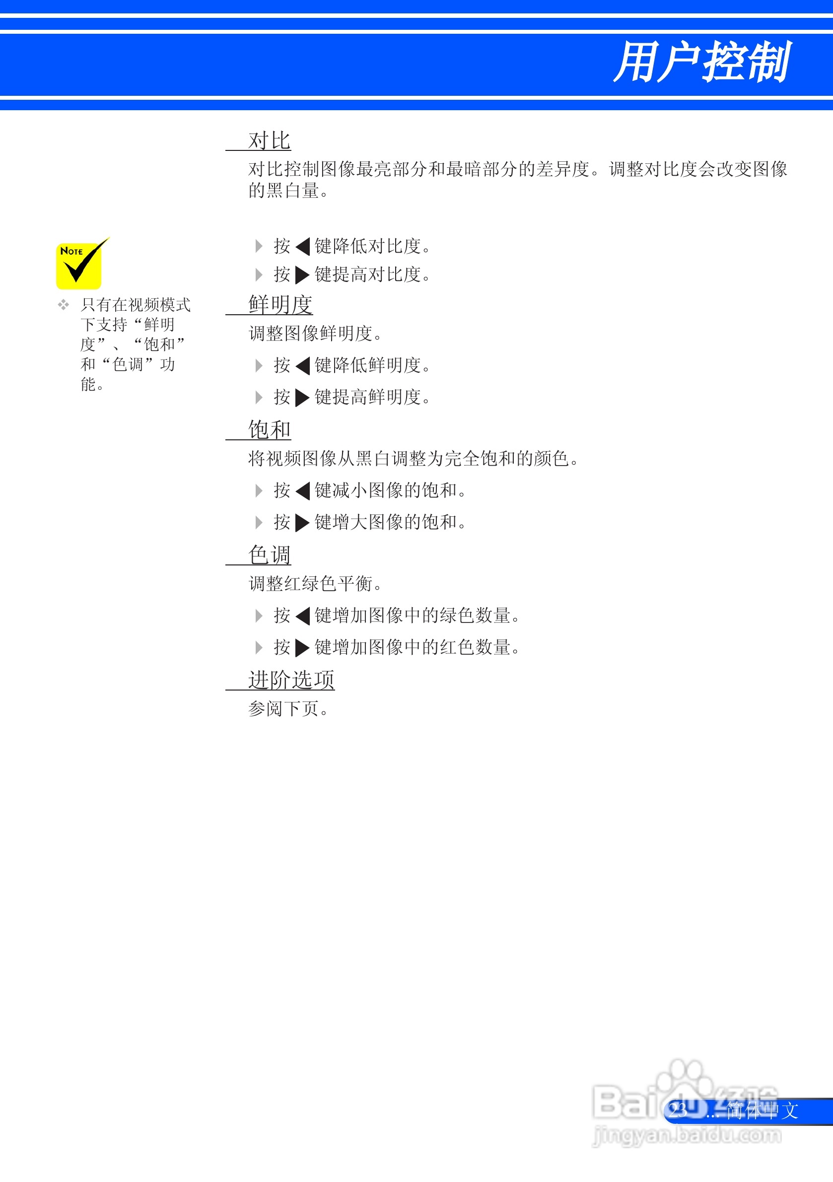 日电NP-L51W+投影机说明书:[3]