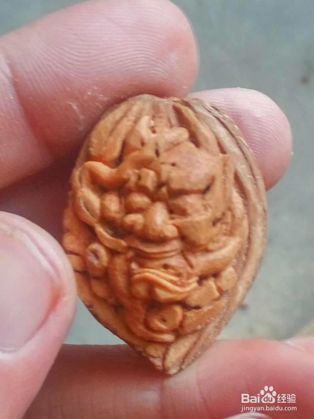 桃核雕刻般若单子过程