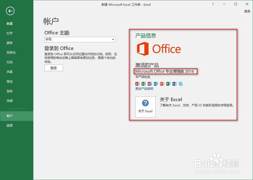 如何查看EXCEL版本信息