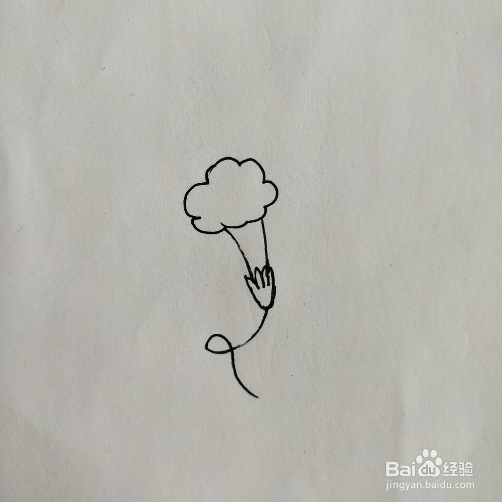 手掌简笔画素材:花卉类的简笔画系列