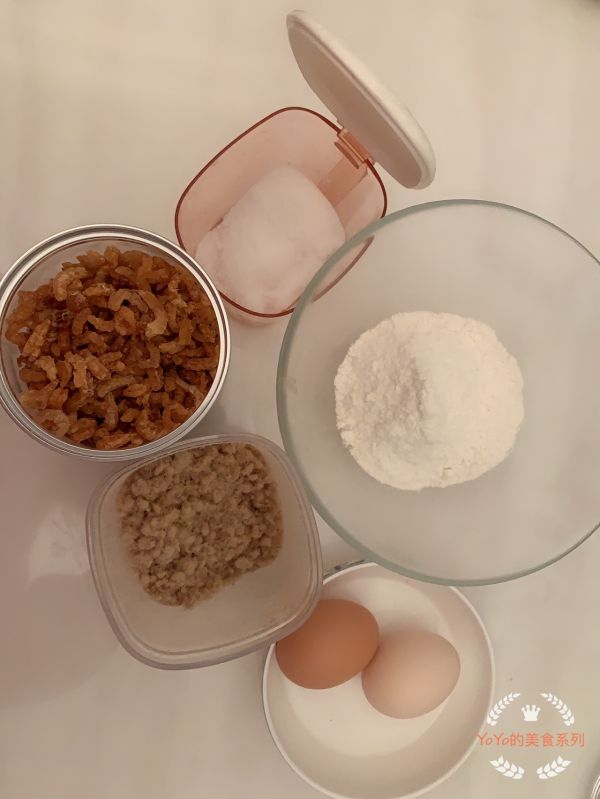 肉松虾米鸡蛋饼