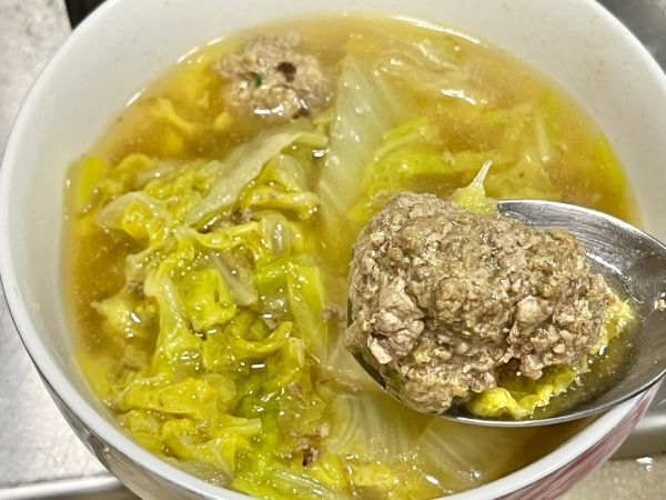 白菜牛肉丸子汤