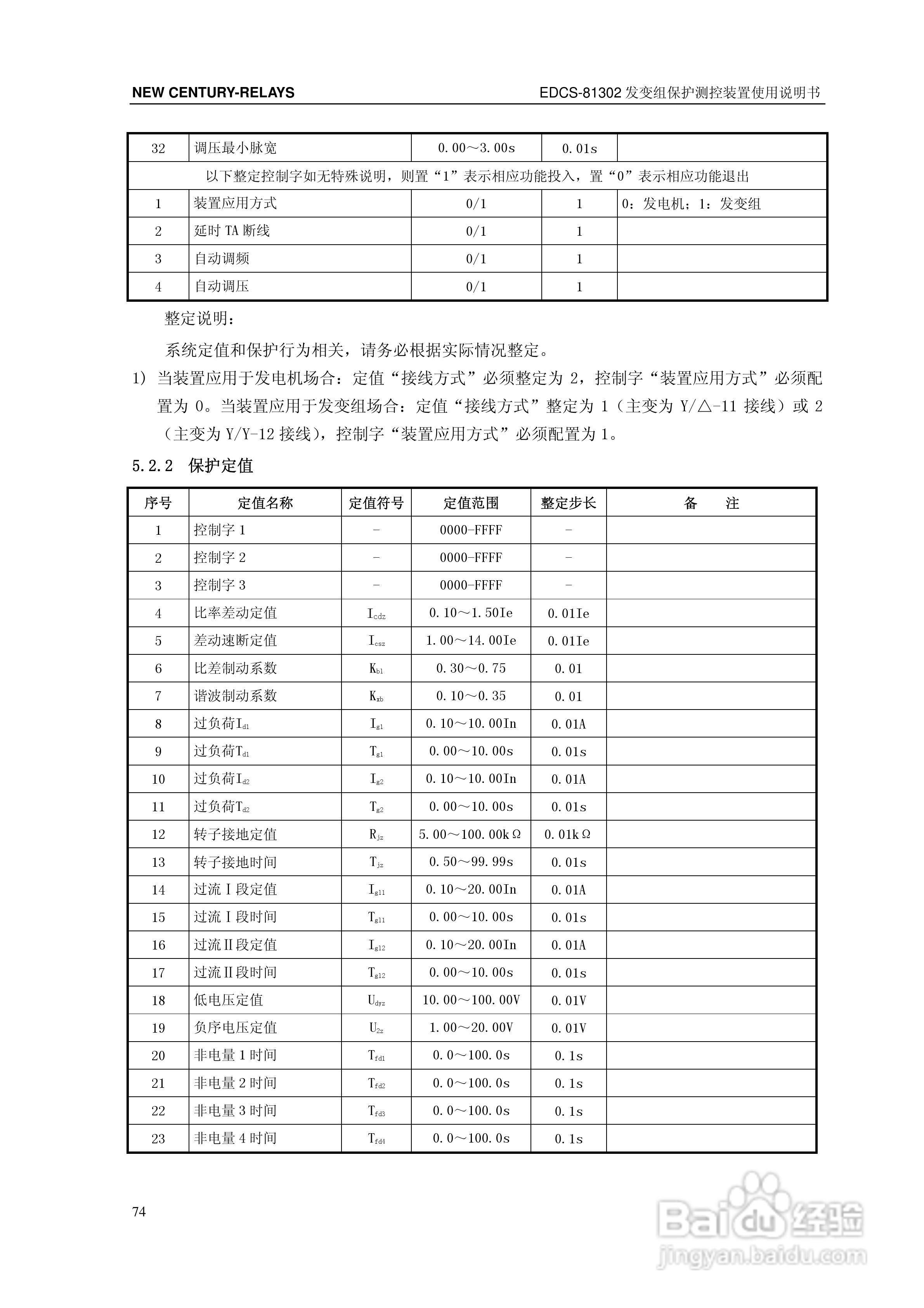 新世纪EDCS-81302发变组保护测控装置说明书:[8]