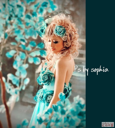 ps人物照片调色处理教程：调出照片漂亮的青色调