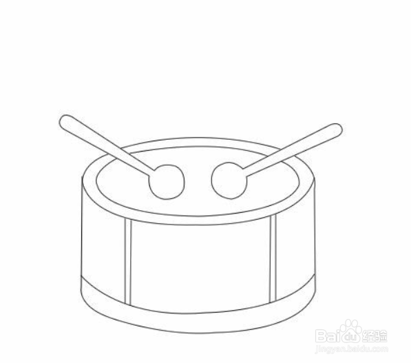 如何画鼓简笔画