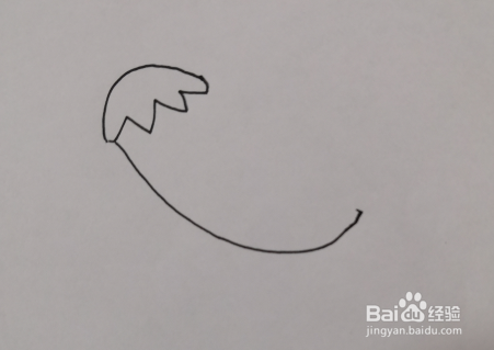 宝宝简笔画：红辣椒的简单画法。