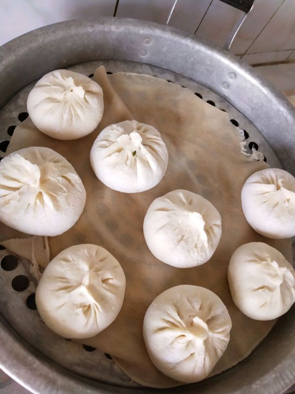 豇豆虾仁三鲜包子