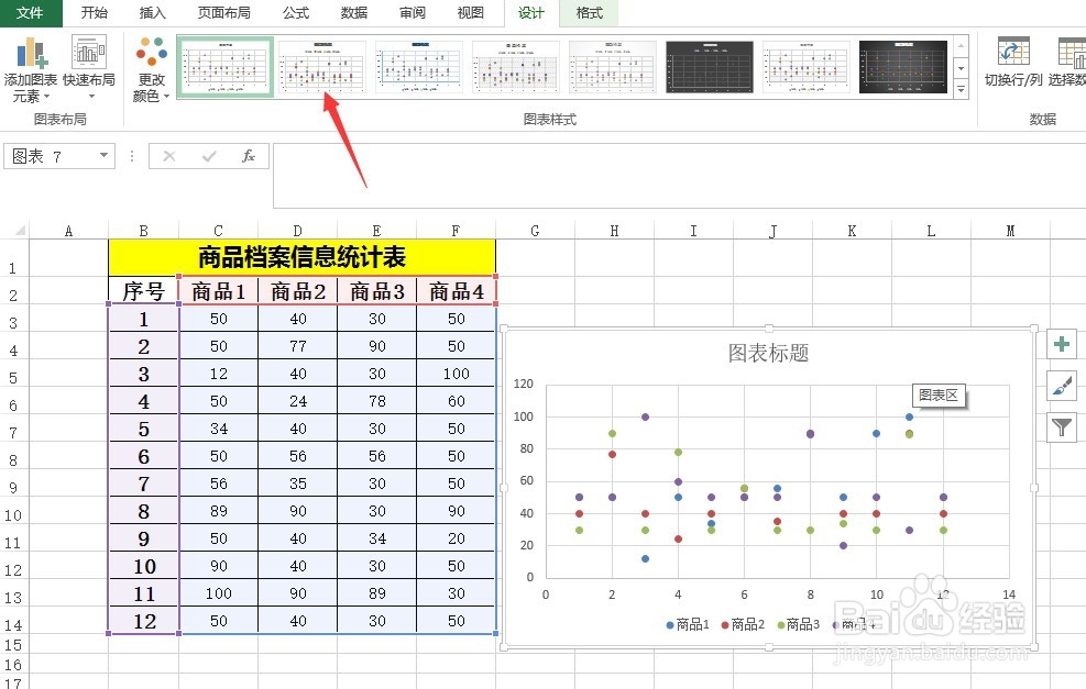 如何在Excel表格里制作散点图